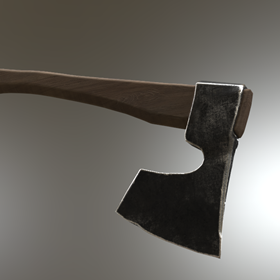 Работы: 3d модель охотничего топора