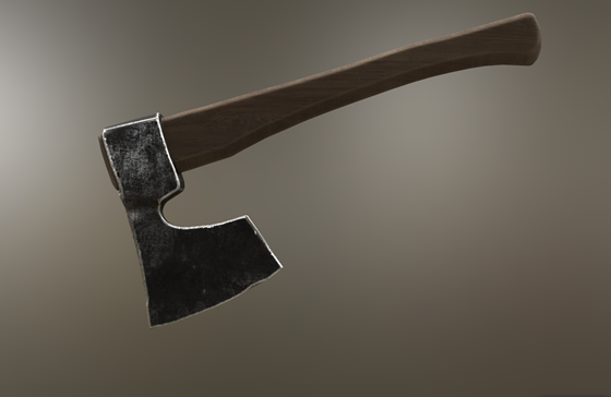 Работы: 3d модель охотничего топора