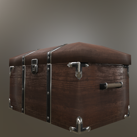 Работы: 3d модель старого сундука